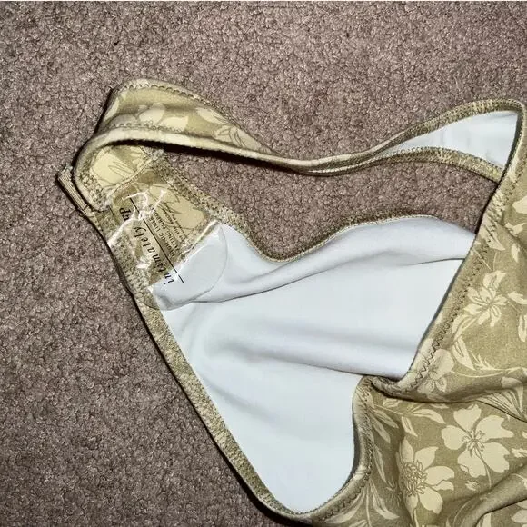 New Free People Somethin Bout You Floral One-Shoulder Bodysuit size M - Picture 6 of 10